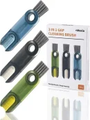 Complete set of easy home kitchen bottle accessories safai brush tools with retail packaging box.