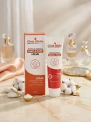 GlutaWhite packaging tube and box showcasing a rough and dry skin care formula for smooth hands.