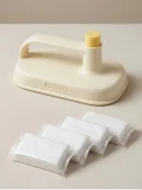Clean magic brush handle with disposable cleaning cloth refill pack for ghar ki safai.