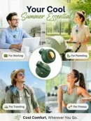 Personal cooling fan for sports, working, parenting, and travel garmi k liye chota fan.