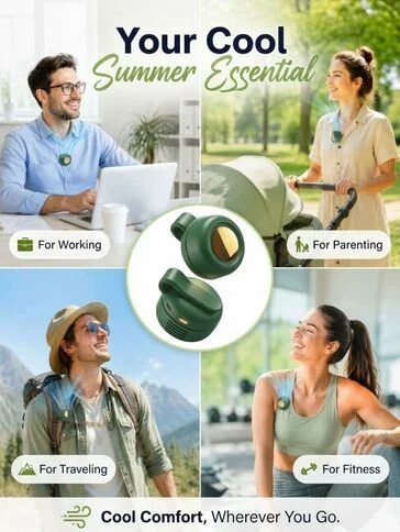 Personal cooling fan for sports, working, parenting, and travel garmi k liye chota fan.